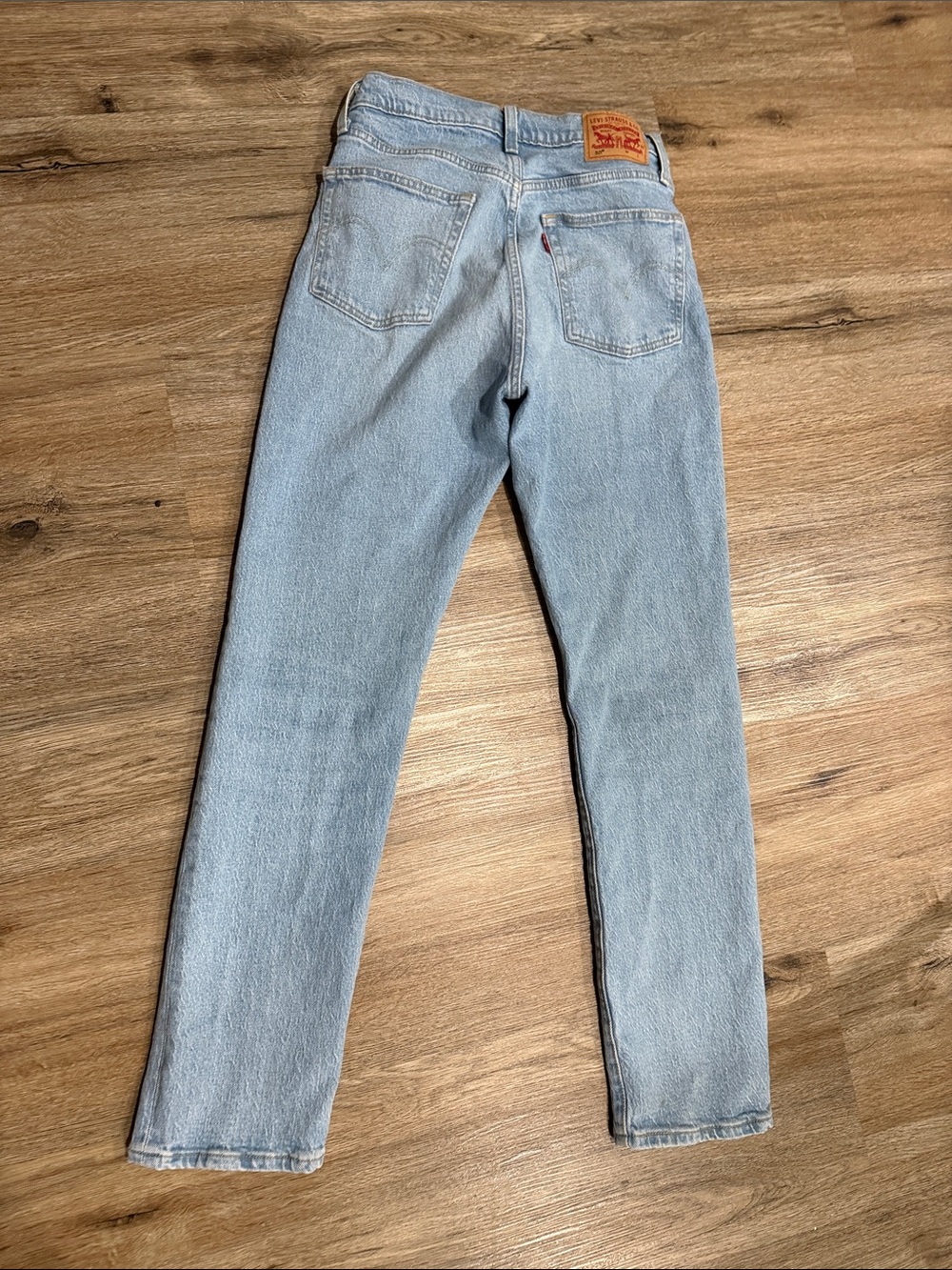 Levi's 501 Light Blue Straight Leg Women's Jeans